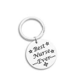 10Pieces/Lot Nurse Graduation Gift for Nurse Keychain for Men Women Kids Mom -Best Nurse Ever-Nurse Graduation Gifts Nurses Week Presents