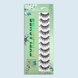 10 pairs 3D Mink Lashes Natural False Eyelashes Dramatic Volume Fake Lash Makeup Eyelash Extension Silk Eyelashes