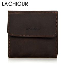 Men Genuine Leather Purse Small Slim Pocket Bifold Card Holder for Coin Money Wallets