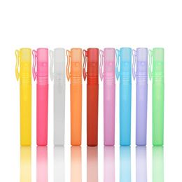 100 x 10ml Travel Portable Perfume Spray Bottles Sample Fragrance Containers Atomizer Mini Refillable Plastic Pen Shape