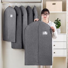 Clothing & Wardrobe Storage High Quality Clothes Dust Bag Cover Transparent Hanging Household Folding Bags Coat Suit