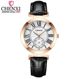 Chenxi Fashion Rose Gold Women Watches Waterproof Quartz Watch Ladies Top Brand Luxury Female Wristwatch Relogio Feminino Q0524