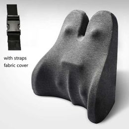 Big Chair Pillow Seat Lumbar Support Orthopaedic Cushions Backrest Memory Foam Lower Back Pain Waist Cushion Massage Pillows 210716