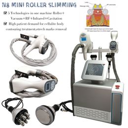 N8 Mini Vacuum Roller RF Body Slimming Sculpting Machine With 40khz Cavitation 940nm Near-Infrared Laser System Cellulite Removal Beauty Equipment