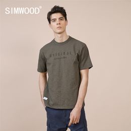 Summer Bamboo Joint Cotton Fabric T-shirt Men Letter Print Loose Plus Size Vintage Tops Brand Clothing SK170137 210706