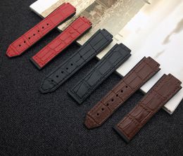 top quality 15*21mm New Leather strap Silicone Belt Watchband Women and man Watch Accessories Buckle 18mm