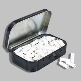 Classic Smoking Metal Tobacco Storage Case With 100PCS Rolling Tips Pocket Herb Container Cigarette Kit Accessories Wholesale