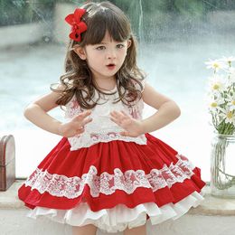 Girl dress fashion Princess cottonGirl Sweet New baby Lolita style Q0716