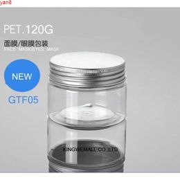 300 x 120g clear cream jar with Aluminium cap, cosmetic container, 120ml plastic bottle, makeup jar, packaginggood qualty