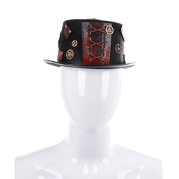 Halloween Music Festival Party Costume Hat Cosplay Metal Steam Punk Masquerade Ball Props PCB18009