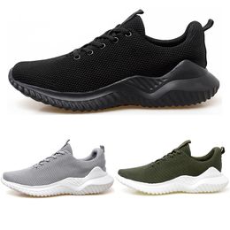 discount Men Running Shoes black Grey dark blue olive Fashion Mens Trainers Outdoor Sports Sneakers Walking Runner Shoe
