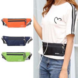 Outdoor Bags Mini Waist Bag Fashion Women Men Solid Color Multifunctional Waterproof Phone Belt Travel Pack