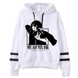 Tokyo Ghoul Hoodie Women Cool Graphic Tees Funny Harajuku Unisex Sweatshirt Y1213