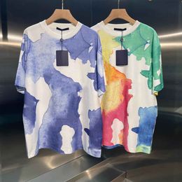 2021ss spring and summer new high grade cotton printing short sleeve round neck panel T-Shirt Size: m-l-xl-xxl-xxxl Color: black white 5D434