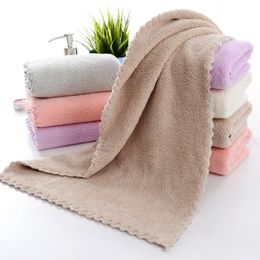 Towel Drop 34*74cm Coral Velvet Face Hand Towels Kitchen Soft Absorbent Use Home Terry 1pc