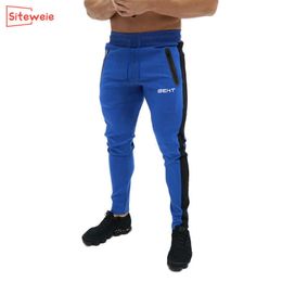 SITEWEIE Men's Workout Sports Pants Fitness Elastic Pants Bodybuilding Clothing Casual Camouflage Sweatpants Joggers Pants G246 P0811