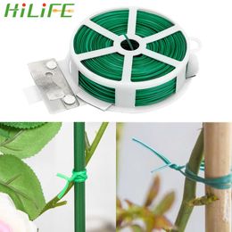 wire tied Canada - HILIFE Garden Tie With Clipper Protection Bag Plastic Wire Binding Line Cable Ties Management Y0729