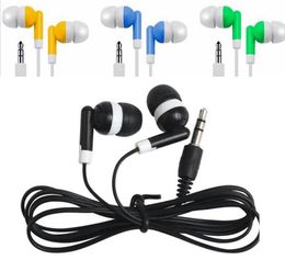Candy Earphones Universal 3.5MM Jack Disposable Earphone Headphone Earbuds handsfree forsamsung android phone mp3