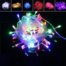 10M 100 LED String decorative Lights Waterproof 8 Modes US/EU Plug For Party Decoration Christmas tree light