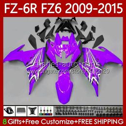 OEM Fairings For YAMAHA FZ 6R 6N 6 FZ6 R N 600 FZ-6R FZ600 FZ6R 2009 2010 2011 2012 2013 2014 2015 Body 103No.121 FZ-6N 09 10 11 12 13 14 15 FZ6N 09-15 Bodywork Kit Gloss Purple