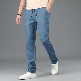 Full Length Pants for Men Summer 100% Pure Linen Loose Thin Casual Male Flax Trousers Elastic Waist Breathable Red Pants M-4XL 210601