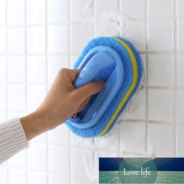 Kitchen Cleaning Bathroom Toilet Kitchen Glass Wall Cleaning Bath Brush Handle Sponge Bath BottomBathtub Ceramic Cleaning Tools Factory price expert