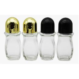 30ml 50ml Clear Glass Essential oil Roller Bottle With Glass Roller Ball For Perfume Aromatherapy Roll On Bottle