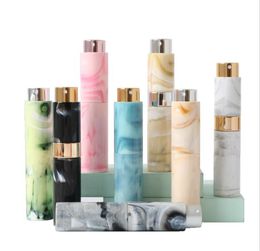 Perfume Atomizer Bottles Vitog Refillable Mini Travel Size Empty Cologne Sprayer Spray Marble Pattern Portable Bottle for Women, Men 10ML