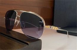 New fashion design sunglasses REHAB metal pilot half frame exquisite workmanship retro popular style outdoor uv400 protective eyewear