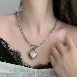 Pendant Necklaces Trendy Romantic Heart Women Man Necklace Fine Party Metal Gifts For Girls Chain Chokers Jewellery Accessories