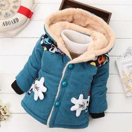 Baby Kids coats Winter Jackets For Boys hooded jacket Warm Outerwear Coats Girls jackets Toddler Children Clothes 211203