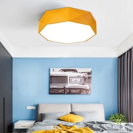 Simple Modern Colour Bedroom Lamp Creative Ceiling Nordic Personality Round Led Dining Room Study Living Lights