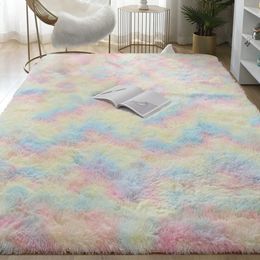 Gray Carpet for Living Room Plush Rug Bed Floor Fluffy Mats Anti-slip Home Decor Rugs Soft Velvet Carpets Kids Blanket 210626