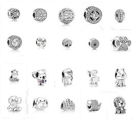 925 sterling silver charm round beads suitable for pandora bracelets DIY ladies luxury fashion Jewellery