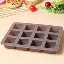 Cake Tools Bar Square Soap Silicone Mould DIY Chocolate Baking Handmade Tool Mould LR Shape 3D