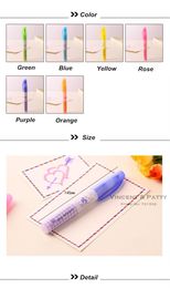 Highlighters 30 Pcs/Lot Highlighter Pen Candy Colour Cotton Doll Design Marker Luminescent Paint Stationery Material School Supplies 6785