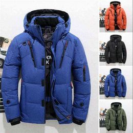 Piumino con cappuccio da arrampicata oversize da uomo caldo cappotto da sci invernale Snow Duck G1115