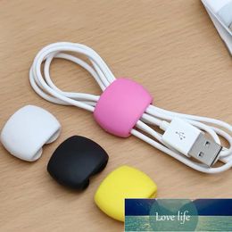 4pcs/lot Portable Reusable Cable Clips Charger Cord Organizer Earphone Line Tidy Holder Cable Management Winder Factory price expert design Quality Latest Style