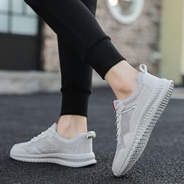 Wholesale 2021 Top Fashion Off Mens Women Sport Mesh Running Shoes Outdoor Runners Breathable Grey Brown Walking Jogging Sneakers SIZE 39-44 WY19-G265