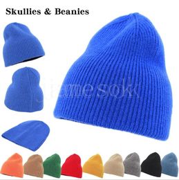 Party Hats Candy color Knitted Hats Hip Hop Caps Crochet Ski knitting Cap Winter Outdoor keep warm Beanies dd492