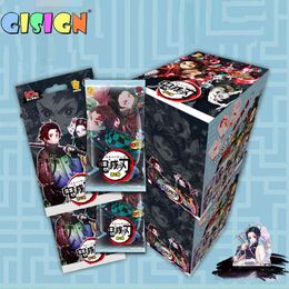 New Japanese Anime figurescards demon slayer Collections Card Game child Kimetsu No Yaiba collectibles Battle for kids Toys G220311