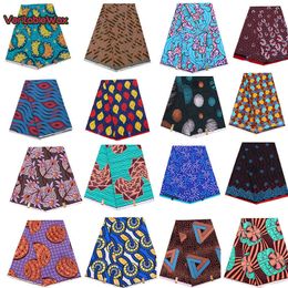 African Wax Prints Fabric veritablewax Ankara Bazin High Quality 6 Yards African Fabric For Party Dress 210702
