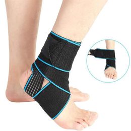 Ankle Support 1pc Anti-sprain Silicone Protective Bandage Wrapped Around Sports Guard Basketball Safety