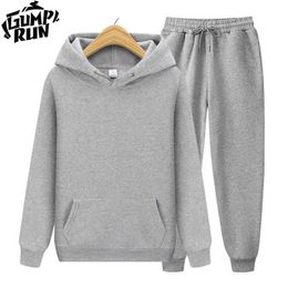 Free Match Size Men's Sets Hoodies or Pants Autumn Winter Sweatshirt Sweatpants Fashion Slim Fit Men Set Hoodie Hip Hop Pullover 211014