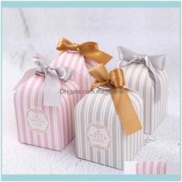 Gift Event Festive Supplies Home & Gardengift Wrap Paper Bags Box Wedding Favour Sweet Candy Chocolate Packaging Baby Shower Birthday Party D