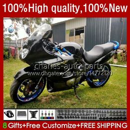 Body For SUZUKI KATANA GSXF-600 GSX750F GSXF600 GSXF-750 Gloss Black 2003 2004 2005 2006 2007 33No.134 GSX600F GSXF750 GSXF 600CC 750 600 CC 750CC 03 04 05 06 07 Fairing