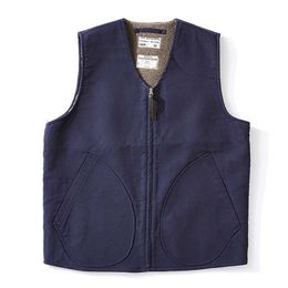 OK0403 Lamb Fleece Vest Men Winter Thicken Military Style Sport Outwear Keep Warm Zipper Pocket Decoration Solid Colour Waistcoat 211119