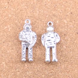 26pcs Antique Silver Bronze Plated universe astronaut Charms Pendant DIY Necklace Bracelet Bangle Findings 31*13*6mm