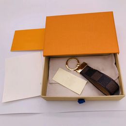 key chain metal leather keychain boutique gift box packaging men and women's souvenir car KeyRings286k