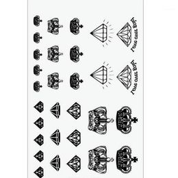 Gift Wrap Waterproof Stickers Makeup Make Up Crown Diamond Tattoo 1 Pcs Sexy Products Temporary For Man Woman